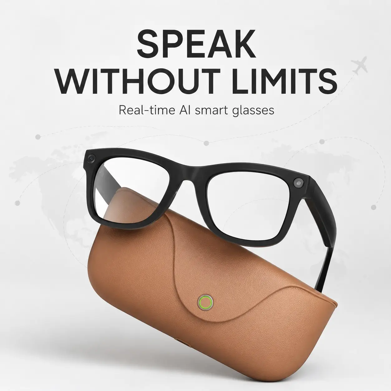 Bluetooth Wireless Audio Sunglasses, Sunglasses with Cameras, Smart Translation Glasses with Ai Translator, 2026 New Multi-Function Wearable Camera Glasses, 8MP HD Lens, 3280×2464 Photos, HD Video Capture, Touch Control Hands-Free Call Music, ENC