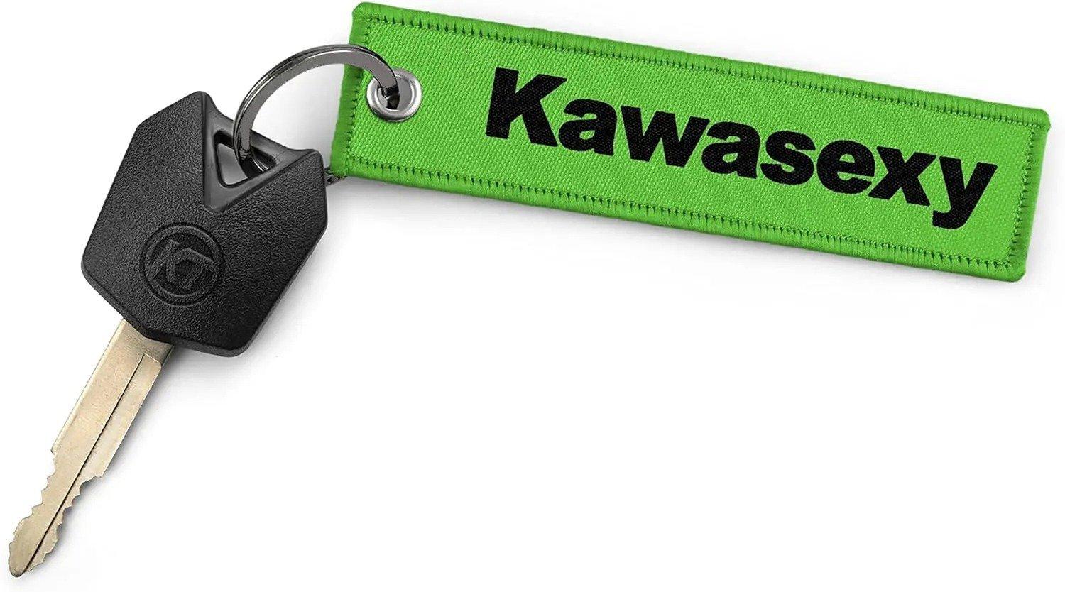 Keychains, Premium Quality Key Tag fits Kawasaki Motorcycle, Car, Scooter, ATV, UTV