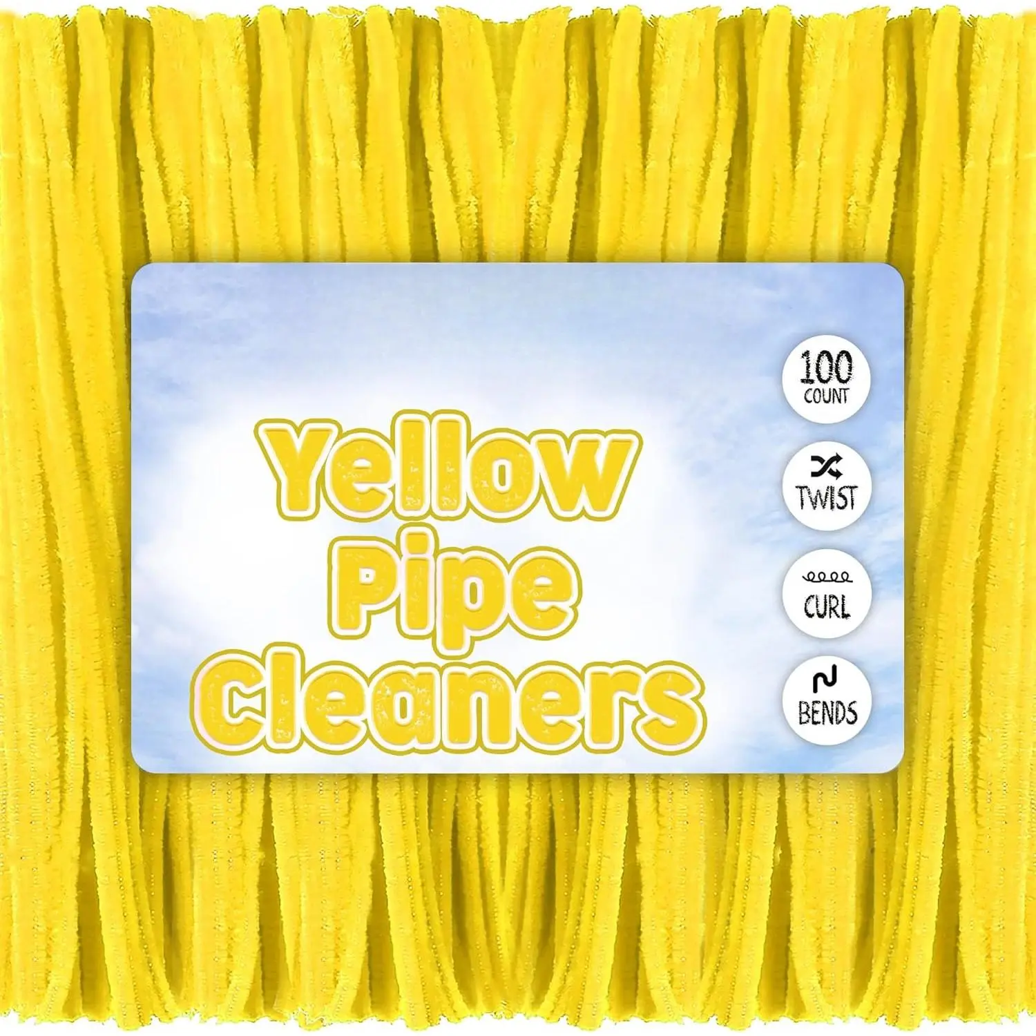Yellow 100 Pack 12 Inch