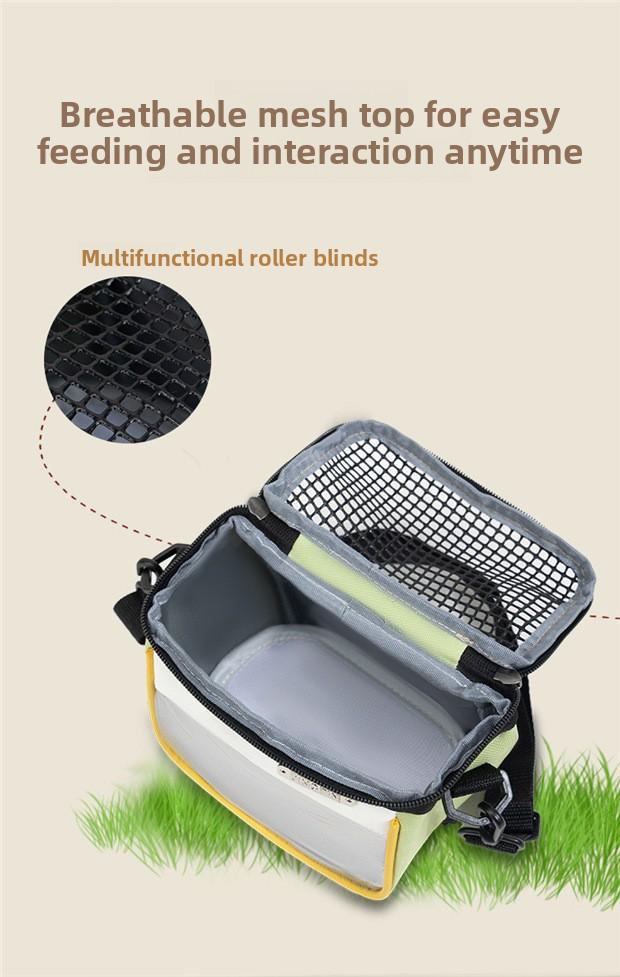 Hamster Pet Travel Bag Lightweight Breathable Chinchilla Hedgehog Small Pet Supplies Cross-Border Portable Carrying Handbag for Small Animals