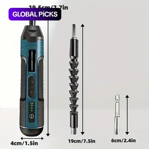 Single 3.7V Adjustable Torque Cordless and Rechargeable Electric Screwdriver, 5N.M Portable Multi-Function Household Screw Driving Power Tool #GLOBAL PICKS