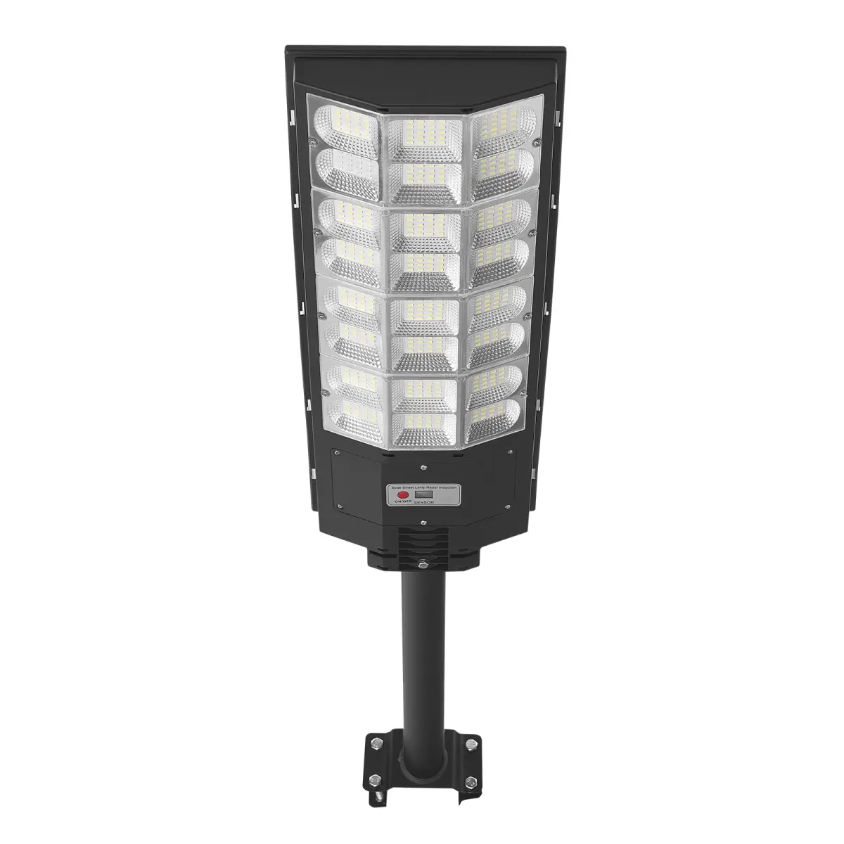 8000W Solar Street Light Outdoor, 450000LM, Commercial Parking Lot Light Dusk to Dawn, LED Flood Security Lamp with Motion Sensor, IP65 Waterproof Outdoor Lighting, for Driveway Yard, 1 Pack