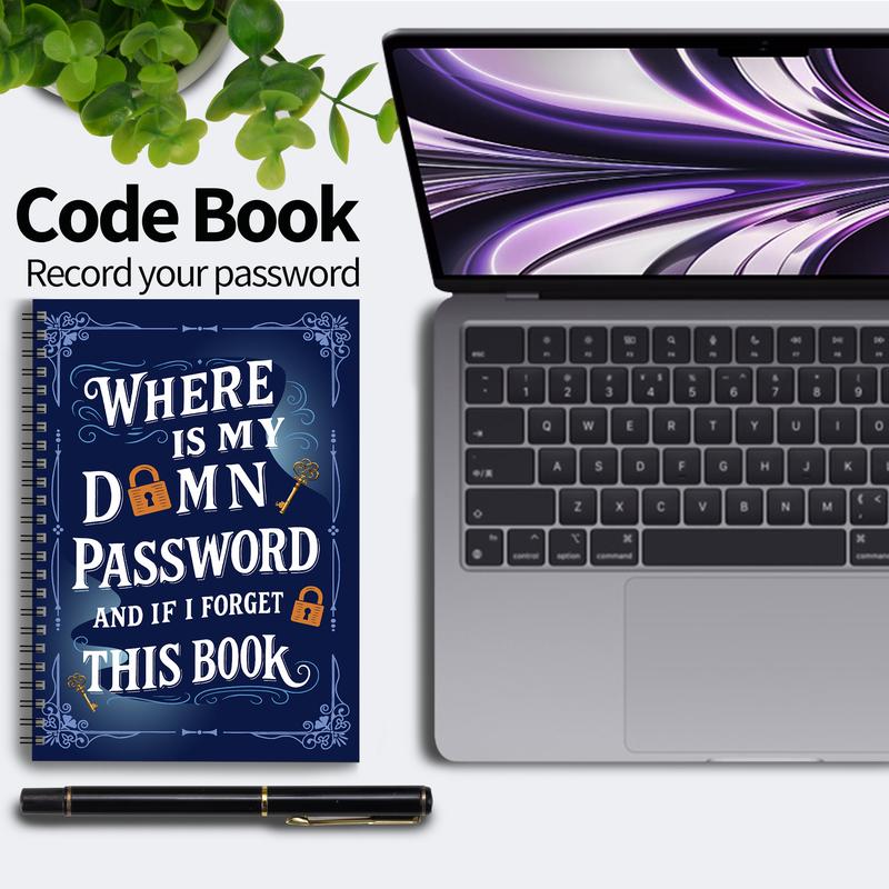 1pc Simple Password Book, Minimalist Advanced Address Password Manager With Website Password Quick Access Username And Password Storage Perfect For Home Office Internet Computer Logins, Great Holiday Gifts