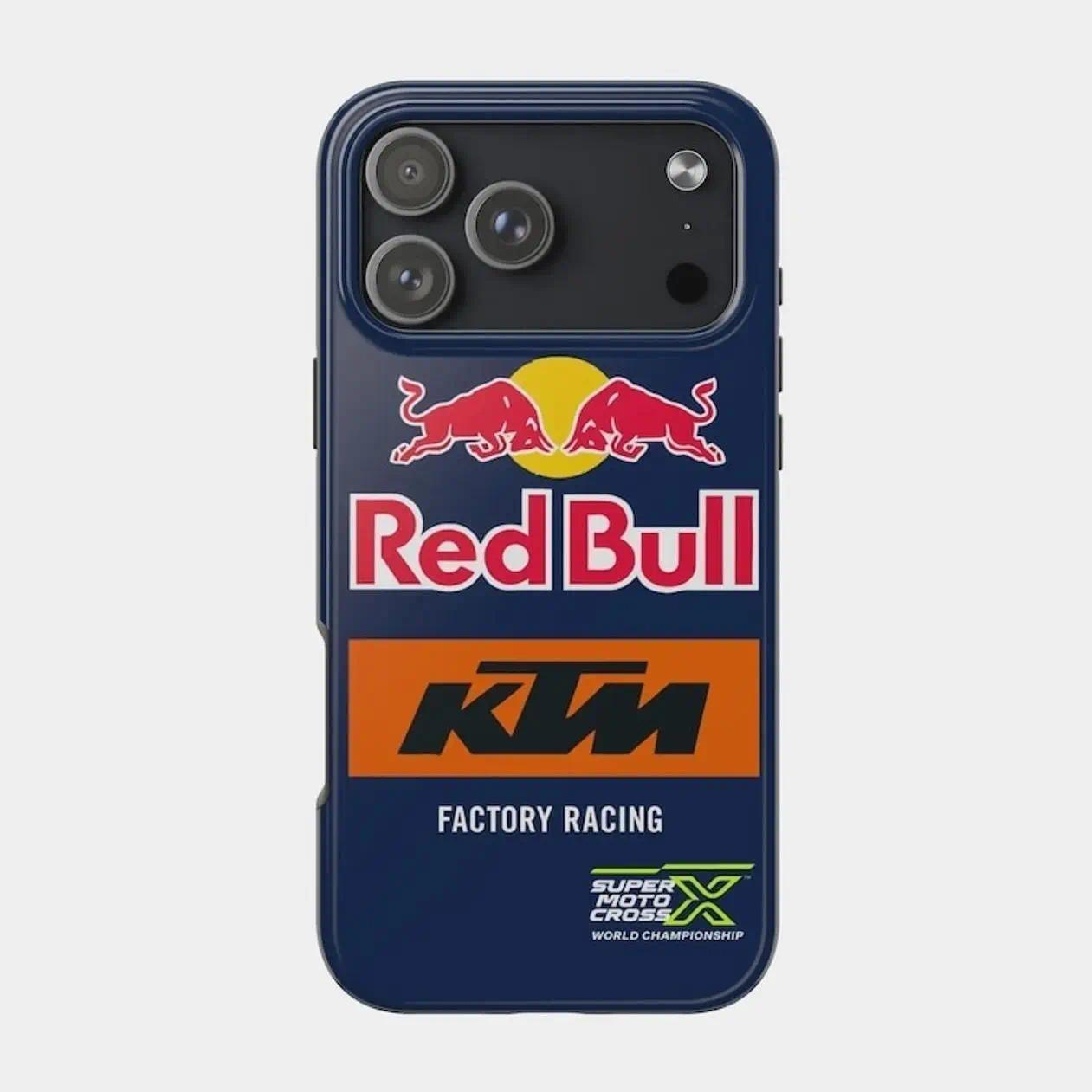 Red Bull KTM GasGas Racing phone Cases For iPhone 17 16 15 14 13 12 Promax Pro Plus, Double-layer hard shell protection,best Gift