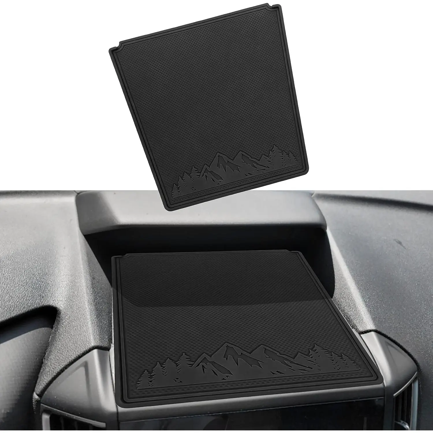 Custom Synthetic Dashboard Cover Mat for Forester/Crosstrek, Impreza 2018-2024, Full Coverage Interior Dust-Proof Spill-Proof Pad with Black Trim, Automotive Anti-Slip Insert Accessory