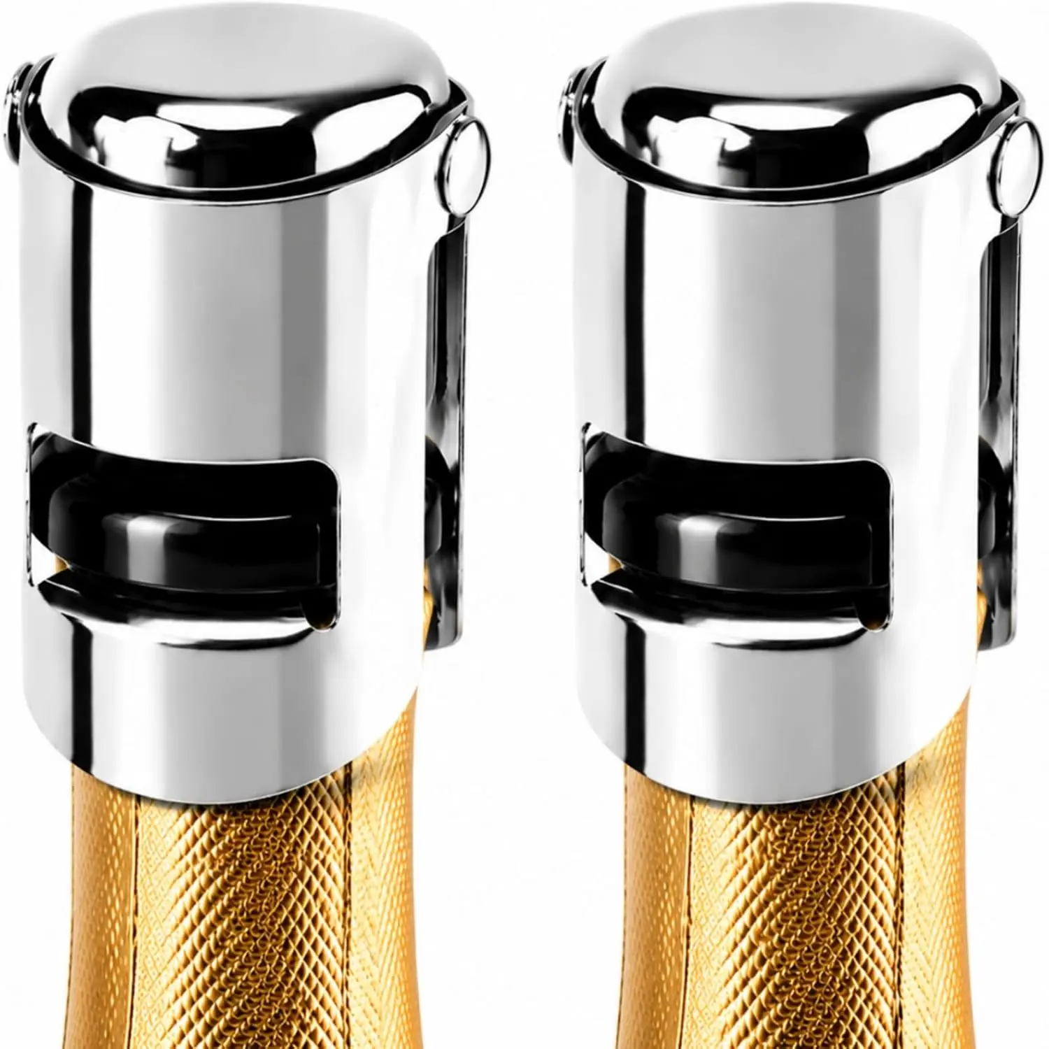 Champagne Stoppers for Bottles,  Stainless Steel Champagne Saver with  Grade , Leak Proof & Keep  for Prosecco, Cava, Sparkling  Stopper (, 2 Pack)
