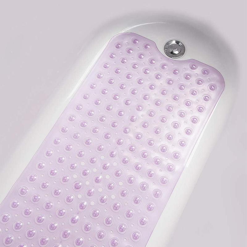 Bathtub & PVC Shower Mat with Suction Cup Design, Non-slip Folding Bath Mat, Bathroom Accessories