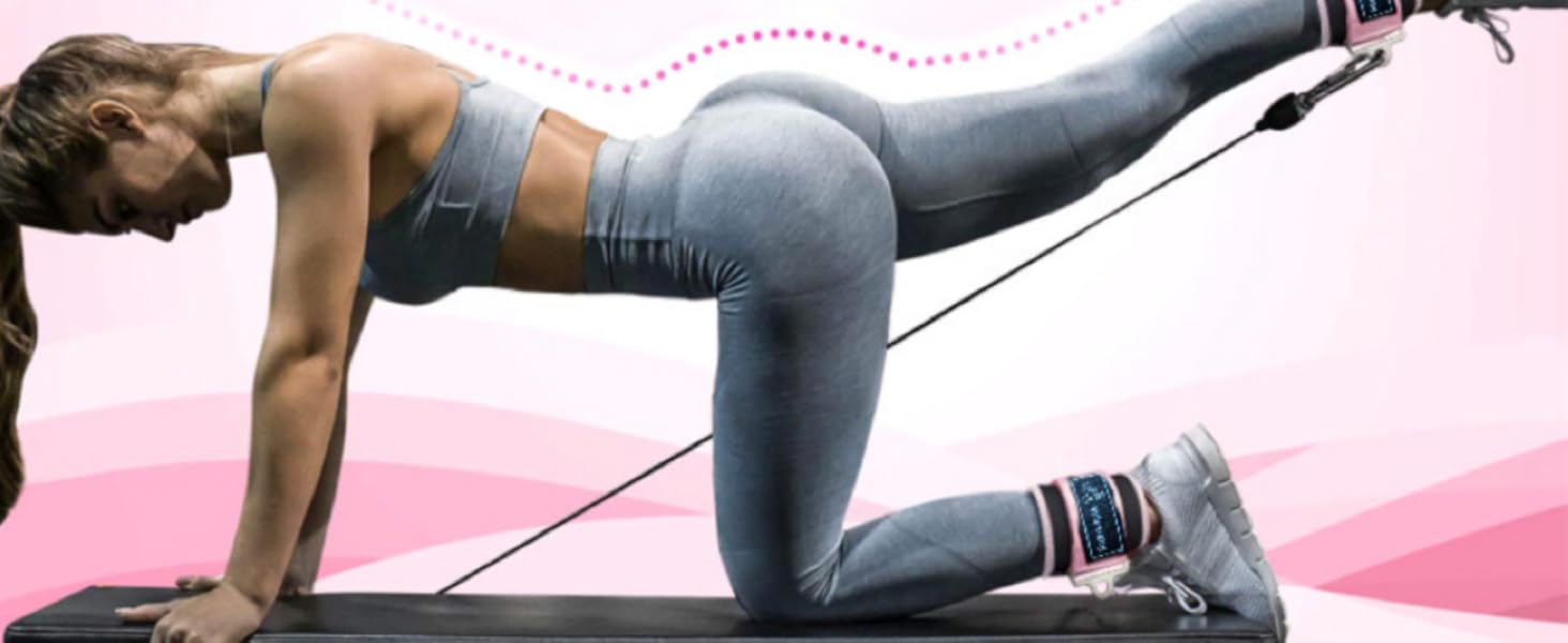 SUNDAY MIRTH Barbell Pad Set for Squat Hip thrust pad, Fits Standard Olympic Bars and Smith Machine, Lifting Straps Ankle Strap For Cable Machine Squat Pad Safety Straps and Carry Bag, gym accessories for