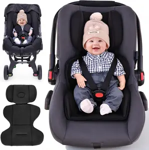 Infant Car Seat Insert,Carseat Head Support for Baby Preemie Newborn Infant,Babies Insert for Doona Stroller,Universal Baby Car Seat Head Support for Swing, Carseat(Black)