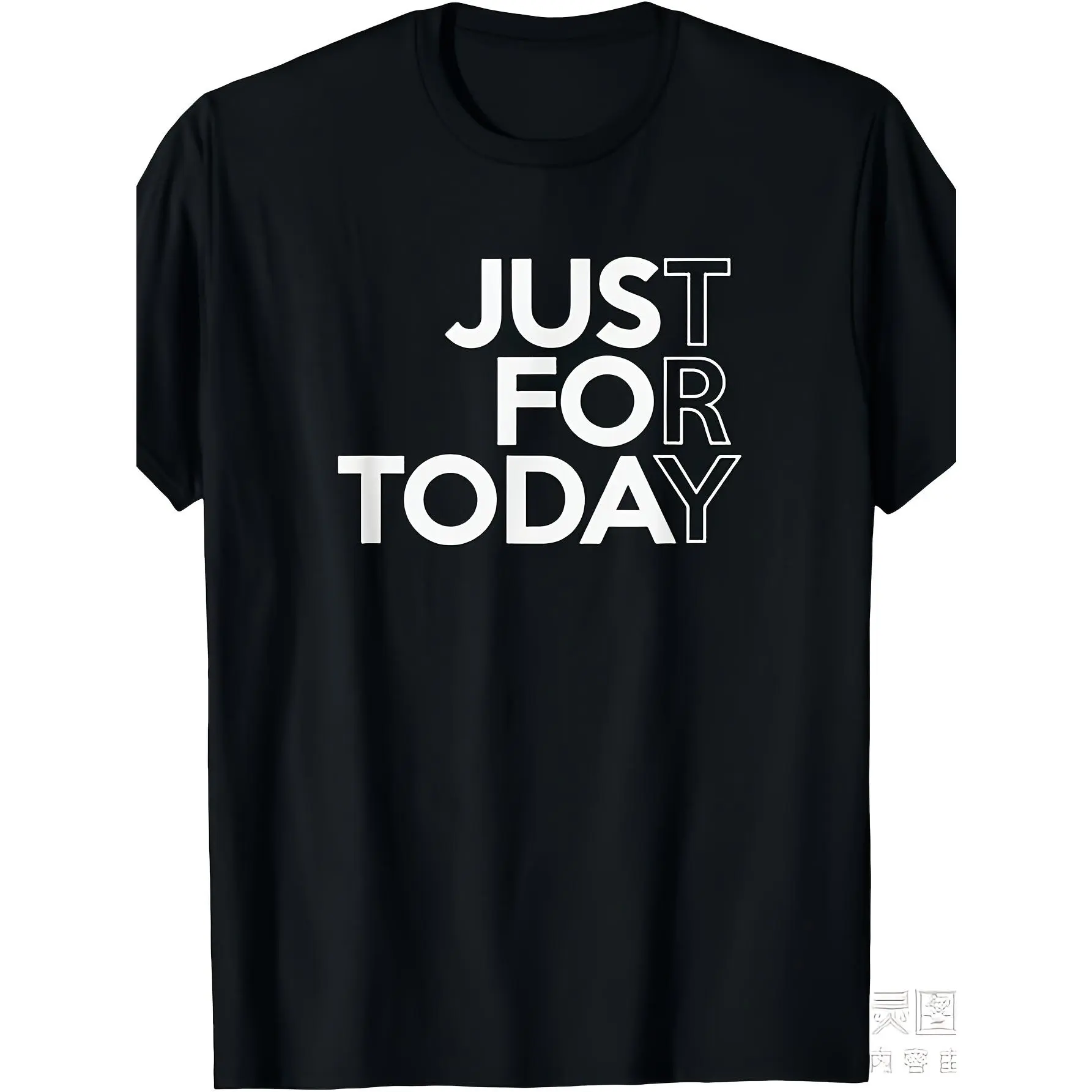 T-Shirt for Addiction Anonymous Meetings, Featuring a Heavyweight 180GSM Fabric And The Slogan 'Just for Today' for Sobriety.This Unisex Adult Recovery Apparel Is Suitable for All Seasons
