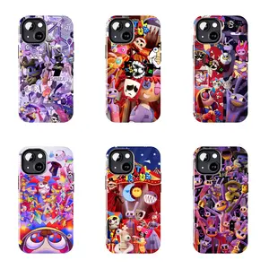 6 Styles TADC The Amazing Digital Circus Multi Character Montage Art Phone Case, Slim Drop Resistant Protective Cover, Cartoon Animation Lover Gift Case for iPhone Series