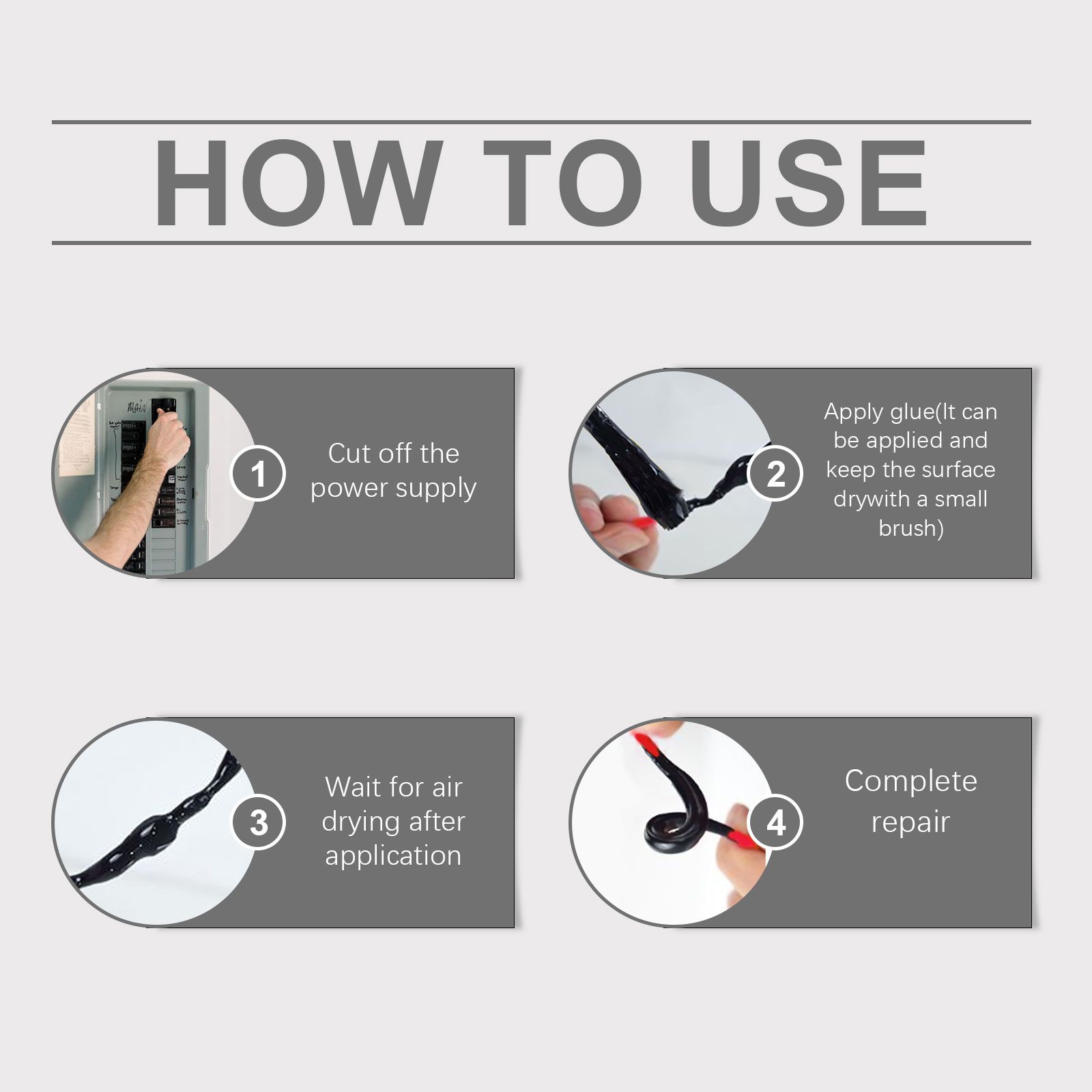 Liquid Insulation Tape Flame Retardant Adhesive Waterproof Replacement for Heat Shrink Tubing Electrical Tape Liquid Tape Insulation