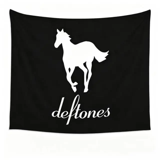 Running Deftones Metal Punk Tapestry Hippie Polyester Wall Hanging Home unique gift polyester wall hanging home Linenbedroom bedroom dormitory home decor Decoration  decor