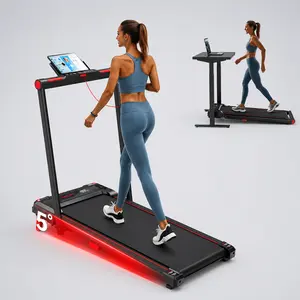 Treadmill with Handrails, Incline Walking Pad, Treadmills Home, 330 lbs Capacity, Under Desk, Indoor Mini Exercise Equipment with Remote Control, Quiet, Treadmill with LED Display , Office Use, Pro mix, Gift Choice