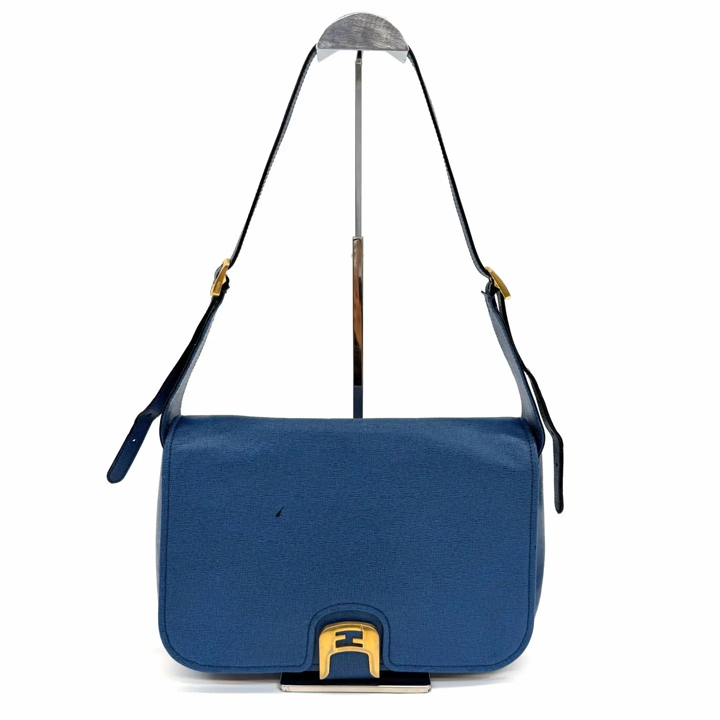 Pre-owned FENDI FF Buckle Vintage Baguette Flap Crossbody Bag – Base Length 31cm – N24380468