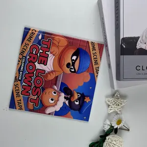 1Pcs The Lost Crown Cartoon Detective Animal Coloring Book, Stress Relief Drawing Book for Adults Only