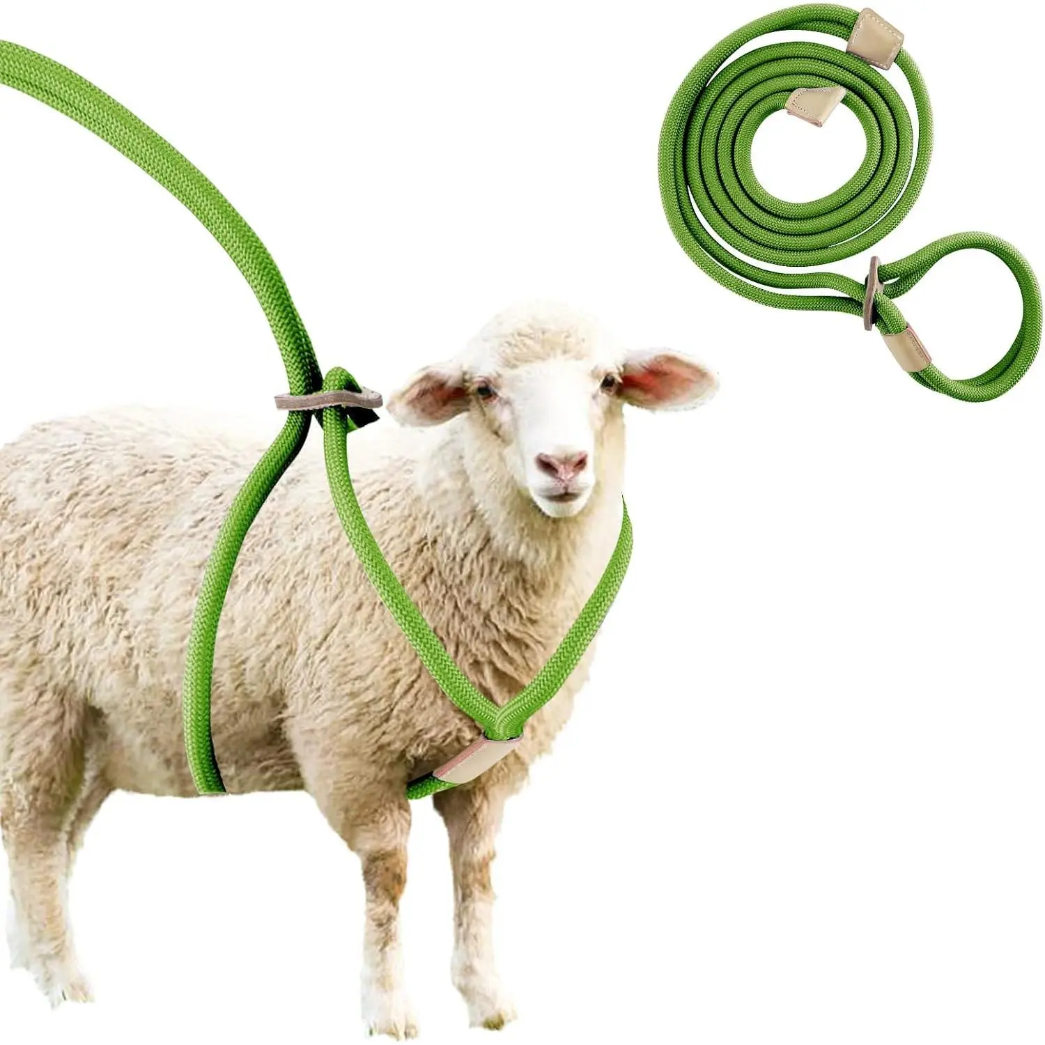 Washable Walking Goat Harness Leash Goat Supplies Accessories Livestock Supplies for Goats and Sheeps