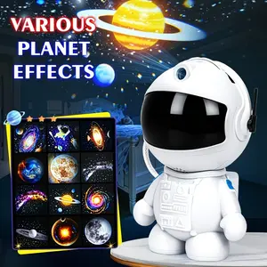 Astronaut Projector Night Light, Galaxy and Star Projection Lamp, 12 Patterns, Room Decor, Birthday, Halloween, Christmas Gift, Aurora Projector Lamp, Decorative Atmosphere Lamp