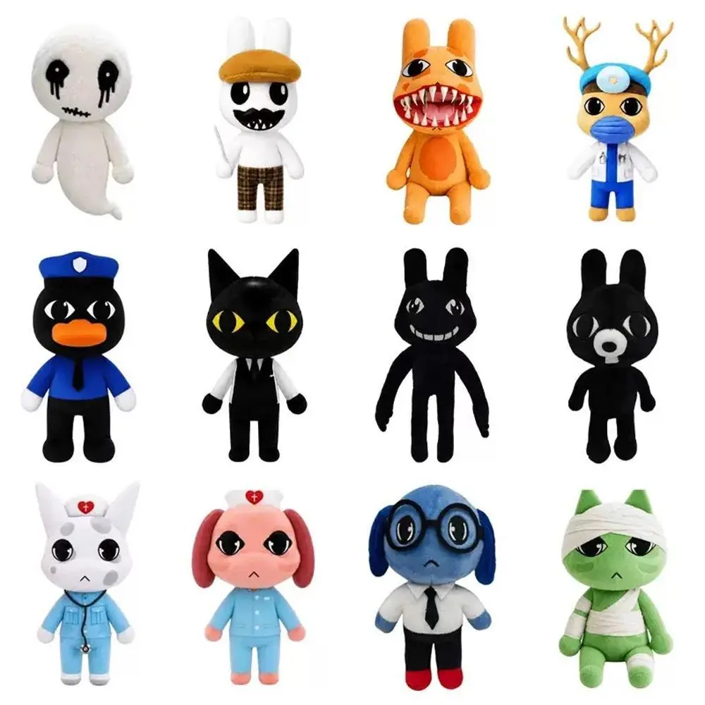 New Animal Hospital Plush Toys Intern Patient Plush Type A Head Nurse Barney Officer Duckman Ron Stalker Ratthew Ghost Dolls