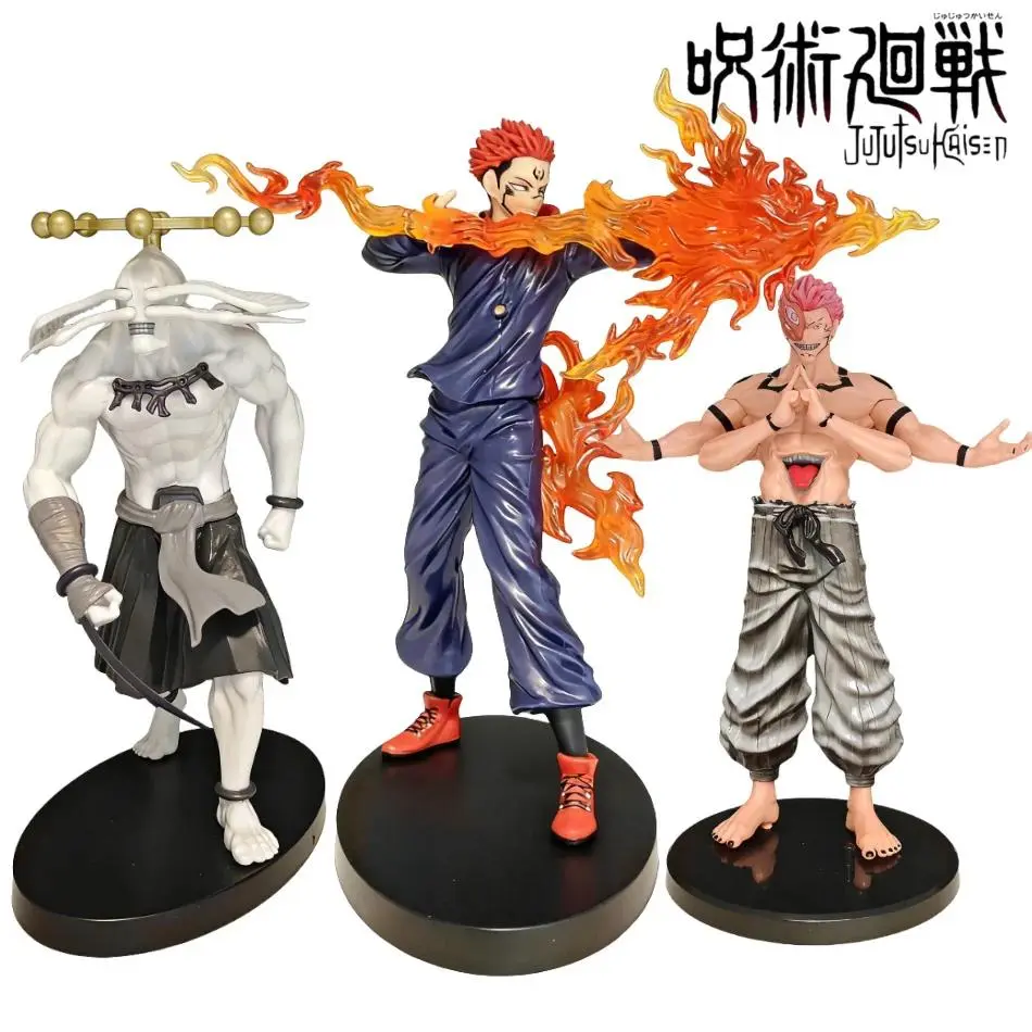 22cm Anime Jujutsu Kaisen Peripheral Figure Itadori Yuji Ryomen Sukuna Sukuna Action Model PVC Statue Decor Collection Toy Gift