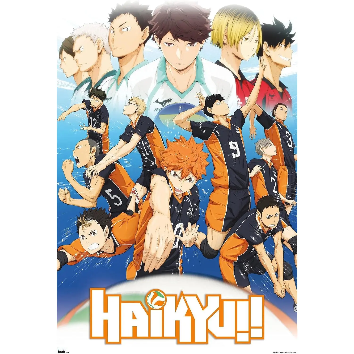 Trends International Haikyu- Key Art 2 Wall Poster, Anime Enthusiast,  Bedroom Home Supply, Anime Dorm Room Poster