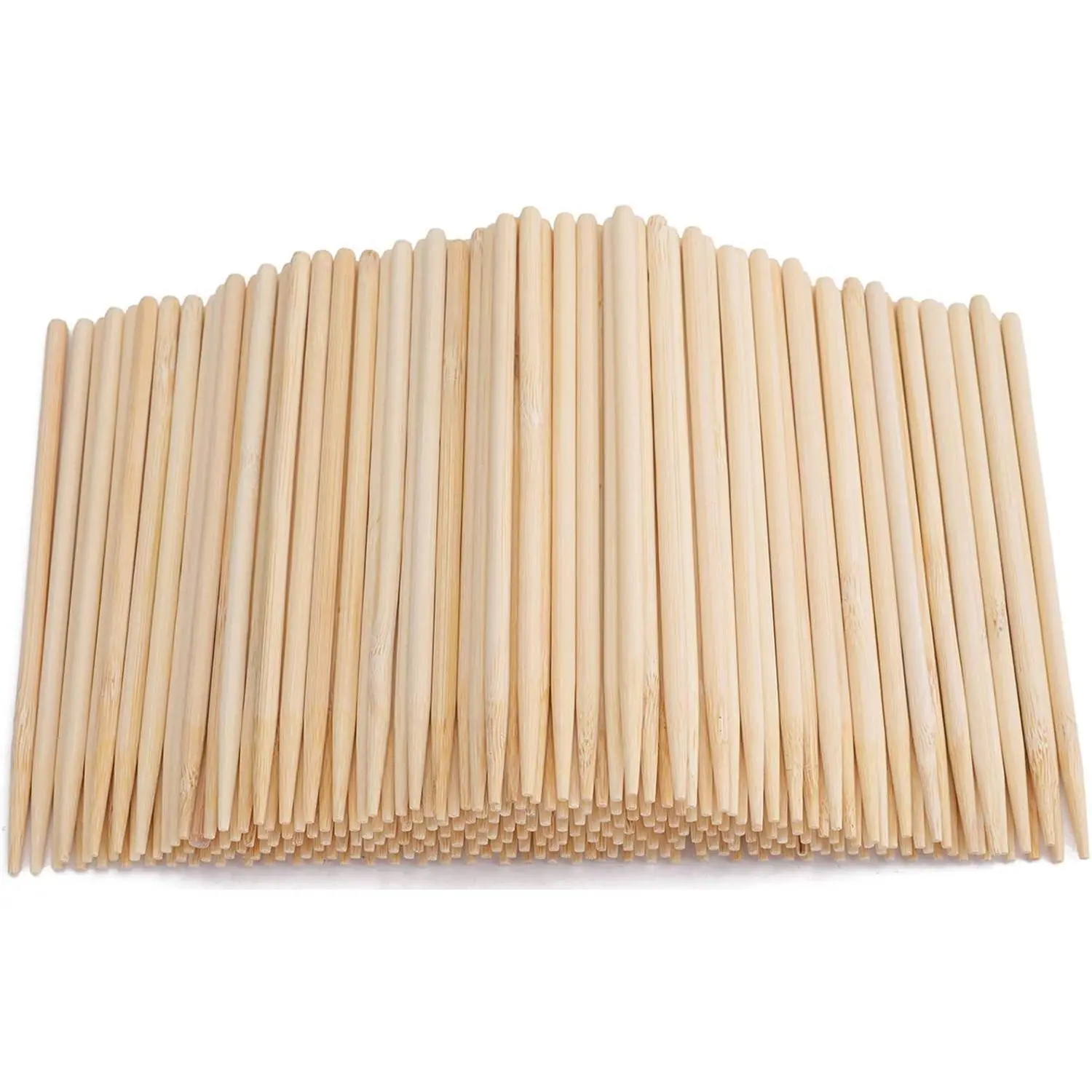 1000 Pack Candy Apple Sticks - 5.5 Inch 5mm Sturdy Bamboo Sticks for Caramel, Wooden Skewer Sticks for BBQ, Corn Dog, Corn Cob, Cookie, Lollipop & Kabob