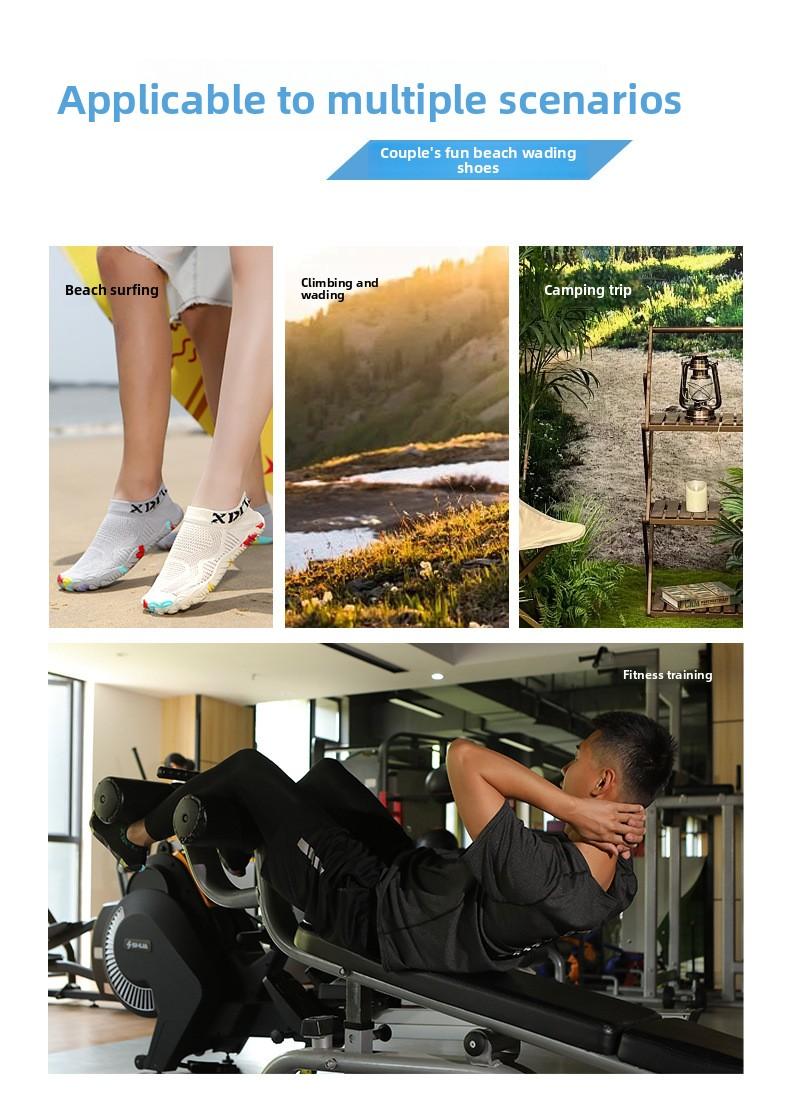 Men's and women's quick-dry wading shoes, outdoor non-slip water shoes, indoor fitness amphibious thick-soled anti-puncture shoes