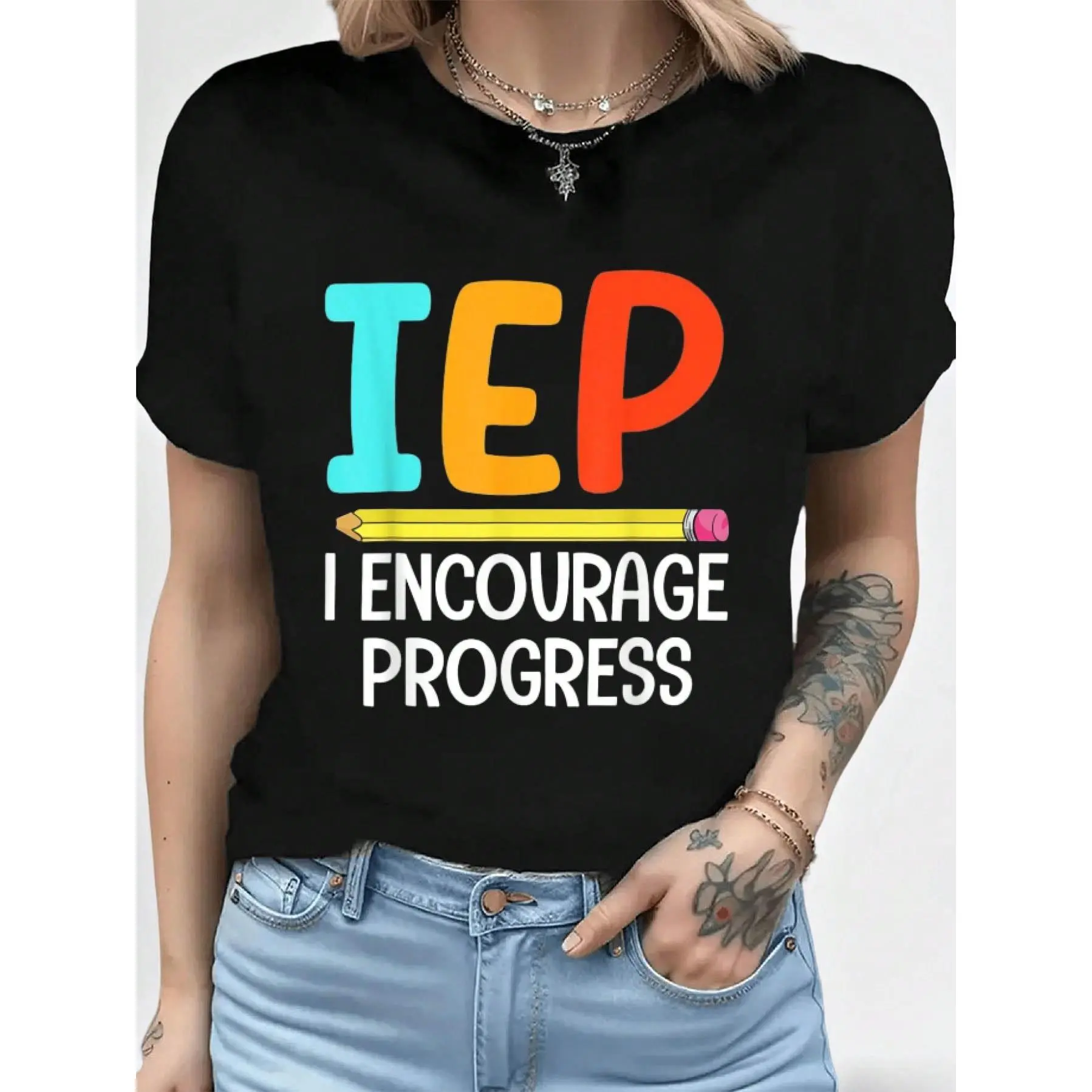 Iep Sped Teacher Art For Men Women Special Education Teacher T-Shirt, Summer Outfit For Women