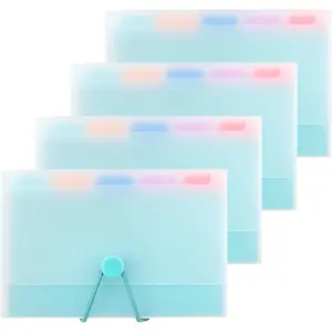 Index Legal Dividers Card Holder Set 3x5 – Pack of 4 with Storage Cases & Tab Dividers – Holds 100 Cards Each – Colorful Note Card Organizer for Students, Teachers & Office Use