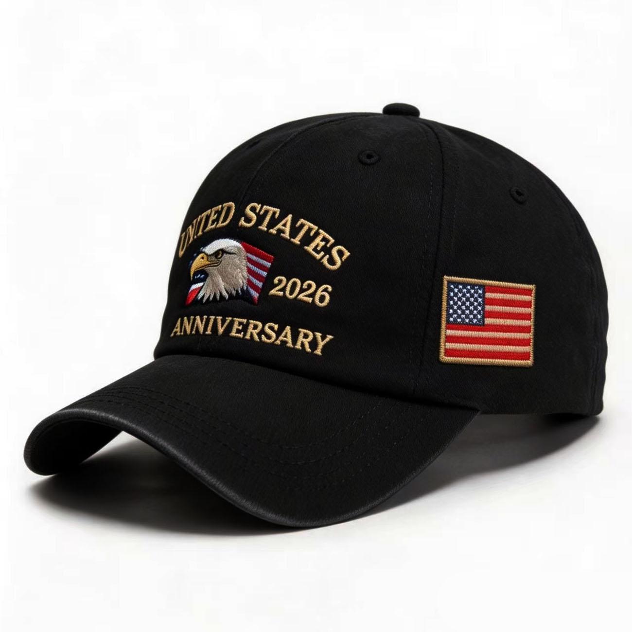 250th Anniversary Twill Baseball Cap Unisex Sun hat  Visor cap