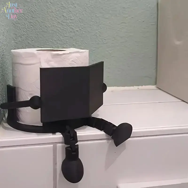 Artistic Toilet Paper Holder Dispenser, Bathroom Organization Accessory with Movable Joints, 1-Size Home Bathroom Gadget