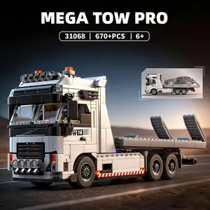 New Technical Heavy Duty Tow Truck Building Blocks Toys MOC Recovery Vehicle Model Bricks Toys Boys Festival Party Gifts