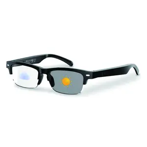 Deals for You Days,Smart glasses, Bluetooth Audio Sunglasses, Lightweight Open Ear Sport Glasses, PX5Water Resistant with Voice Control, Bluetooth, Real-Time , Music & Hands-Free Calls, Photochromic Lenses, UV & Blue Light Protection for Men & Women.