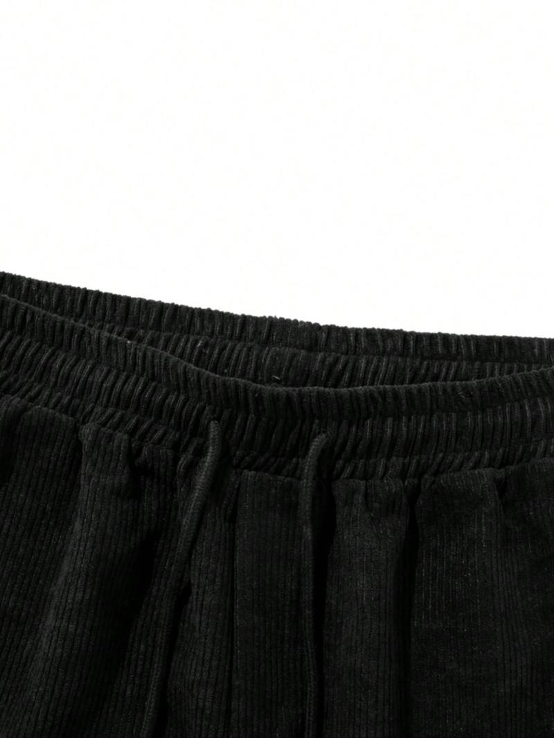 Men's Regular Fit Ribbed Shorts, Casual Comfy Breathable Shorts for Summer, Men's Bottoms for Daily Wear