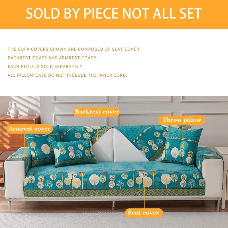 Bohemian Style Sofa Cover, 1 Count Colorful Non-slip Slipcover, Soft Sofa Protector for Home Living Room Hotel Decor, Sofa Couch Covers