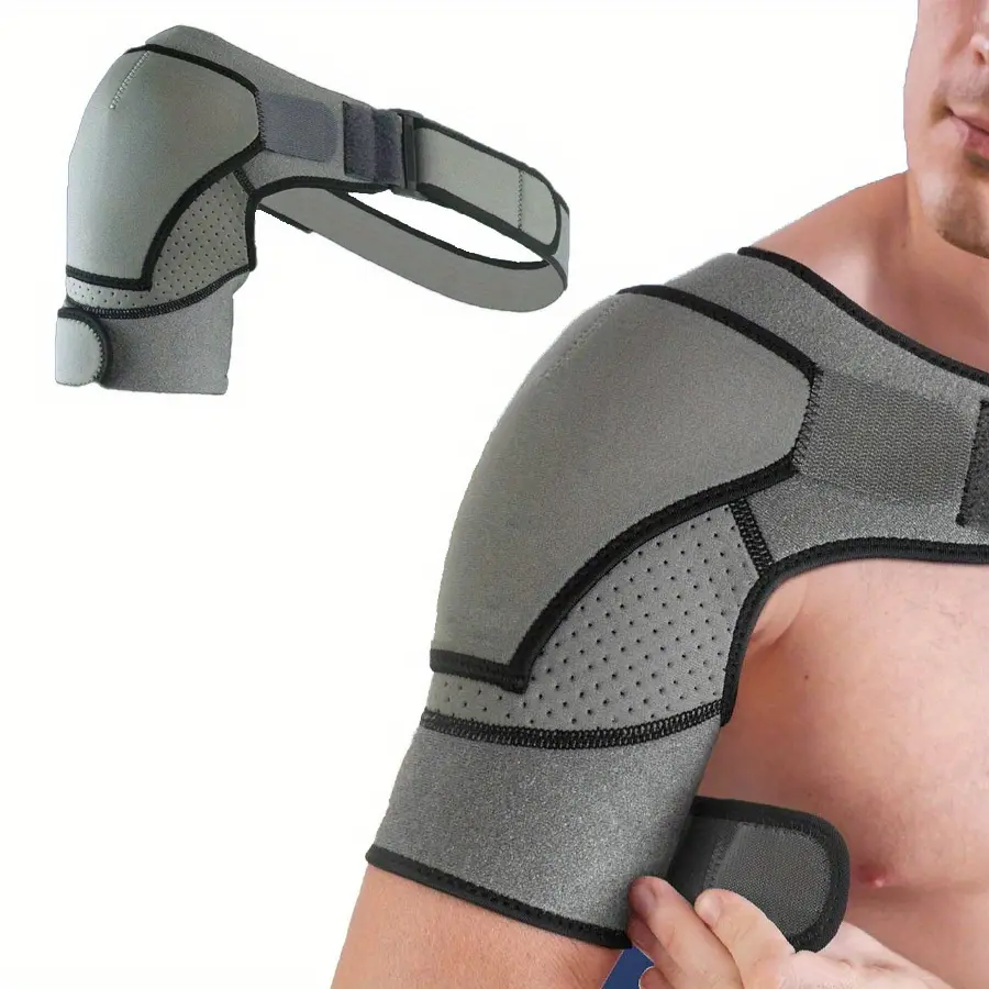 Polyester Compression Shoulder Braces - Versatile, Left-Right Fitting, Ideal for Weight Training, Senior Support (Sports & Outdoor, American Football Use)