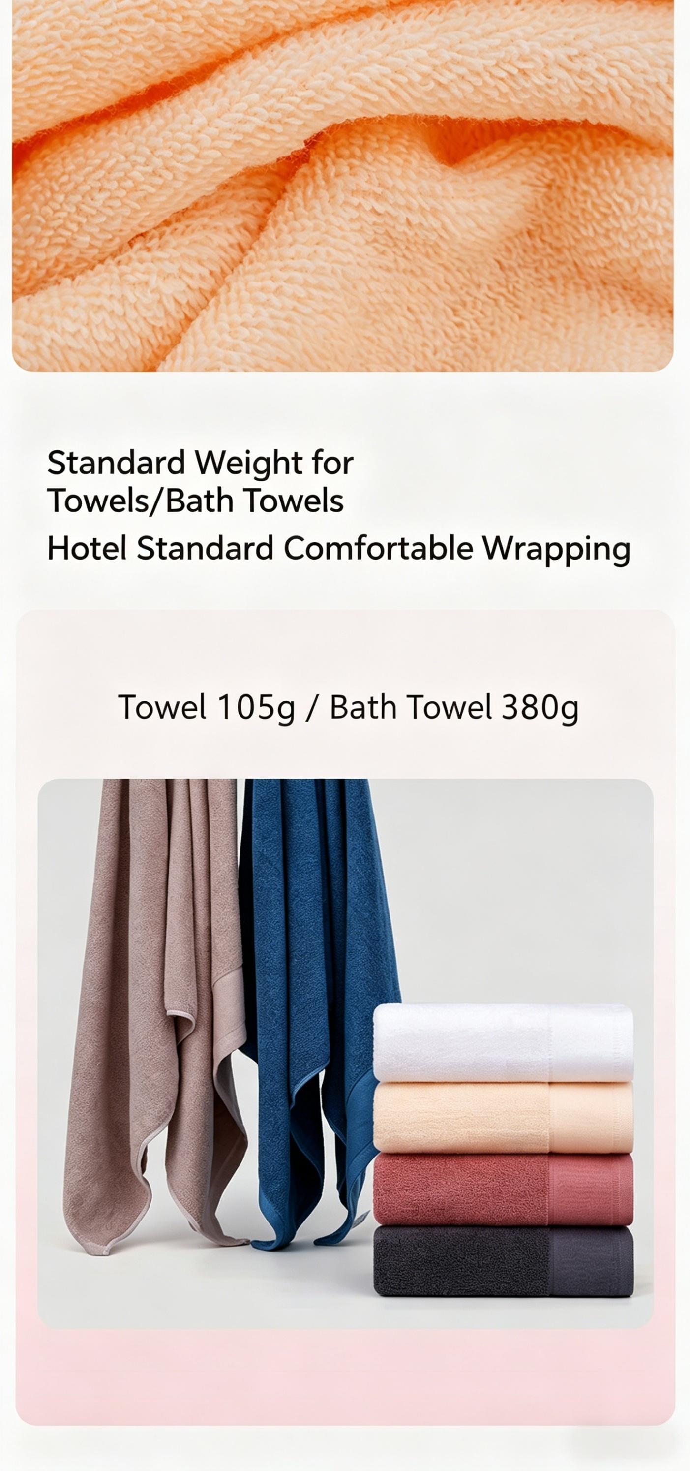 100% Cotton Bath Towels & Shower Towels Set - Light Weight, Thin Quality Ultra Absorbent Towels for Bathroom (Multi Color)