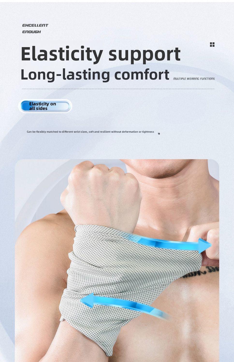 New multi-functional cycling cold feeling ice silk quick drying outdoor sports wrist towel cooling cold headscarf outdoor cold feeling