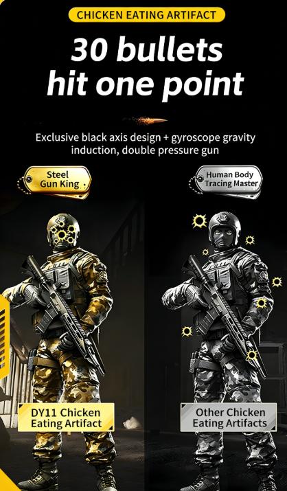 New 4/6 Finger Mobile Game Controller for FPS Games, Physical Gaming Grip Trigger