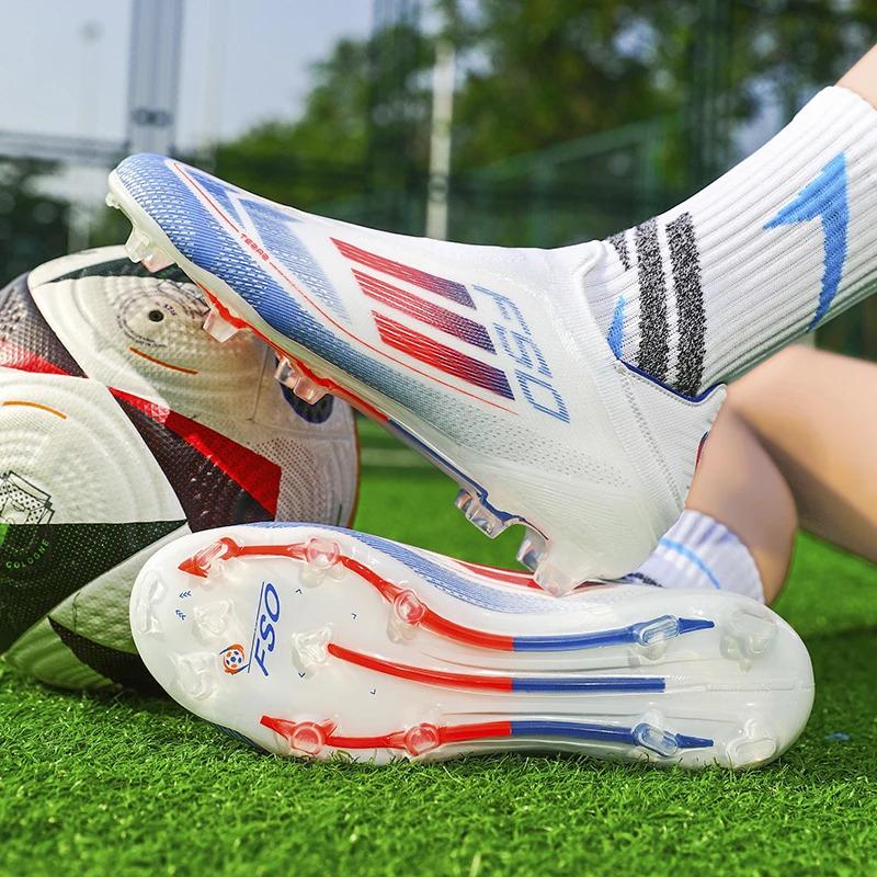 Trendy TF/FG Soccer Cleats for Men Women – Breathable Lightweight Football Boots, Comfortable Sneakers for Outdoor Sports Training