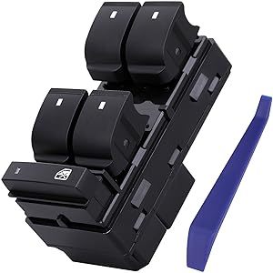 Driver Side Power Master Window Switch, Compatible with Chevy Silverado/Chevrolet Traverse/HHR/2007-2013 GMC Sierra/Yukon/Buick Enclave Replace OE 20945129 25789692