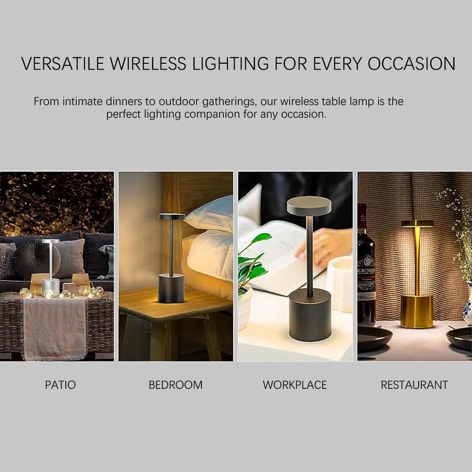 Wireless LED Touch Sensor Dimming Table Lamp Adjustable Rechargeable LED Lights for Bedroom Bedside Desk Creative Ambient Night Light Christmas Gift Wireless LED Touch Sensor Dimming Table Lamp Adjustable Rechargeable LED Lights for Bedroom Bedside Desk Creative Ambient Night Light Christmas Gift