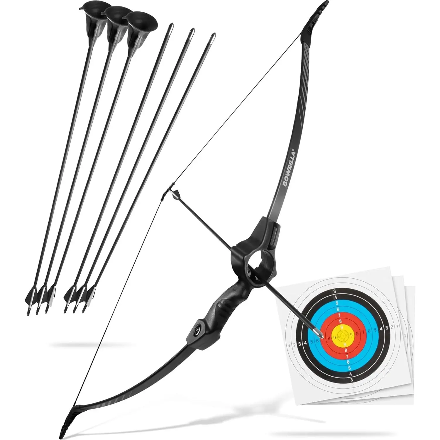 Bow and Arrow for Kids Ages 6+ | Beginner Archery Set with Aim Guide, 6 Carbon Hybrid Arrows & 3 Targets | 3-Piece Take-Down Recurve Youth Bow for Left & Right Handersfidget toys