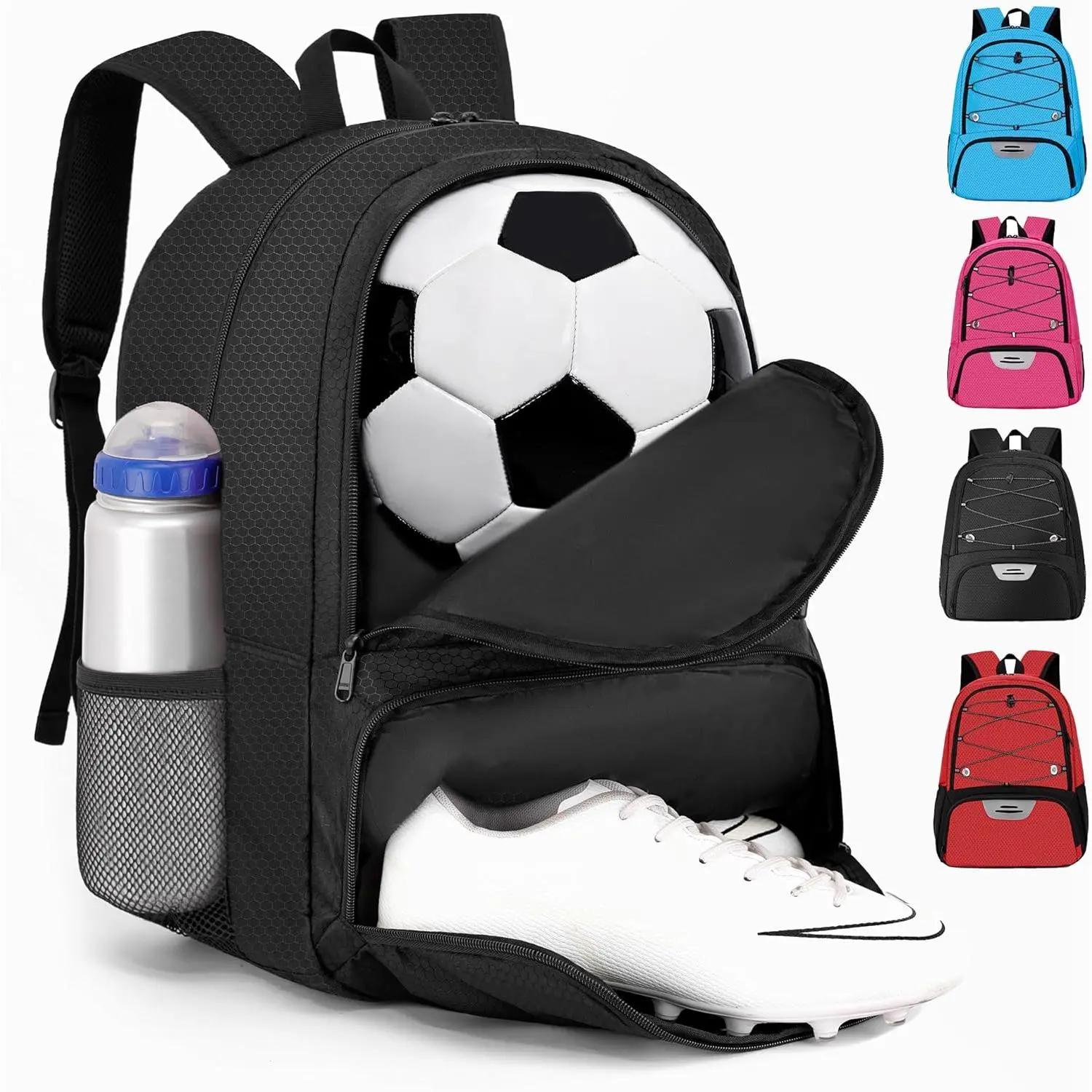 Youth Soccer Bag-Soccer Backpack&Backpack  Football Basketball,with Ball Compartment Separate Cleat Package