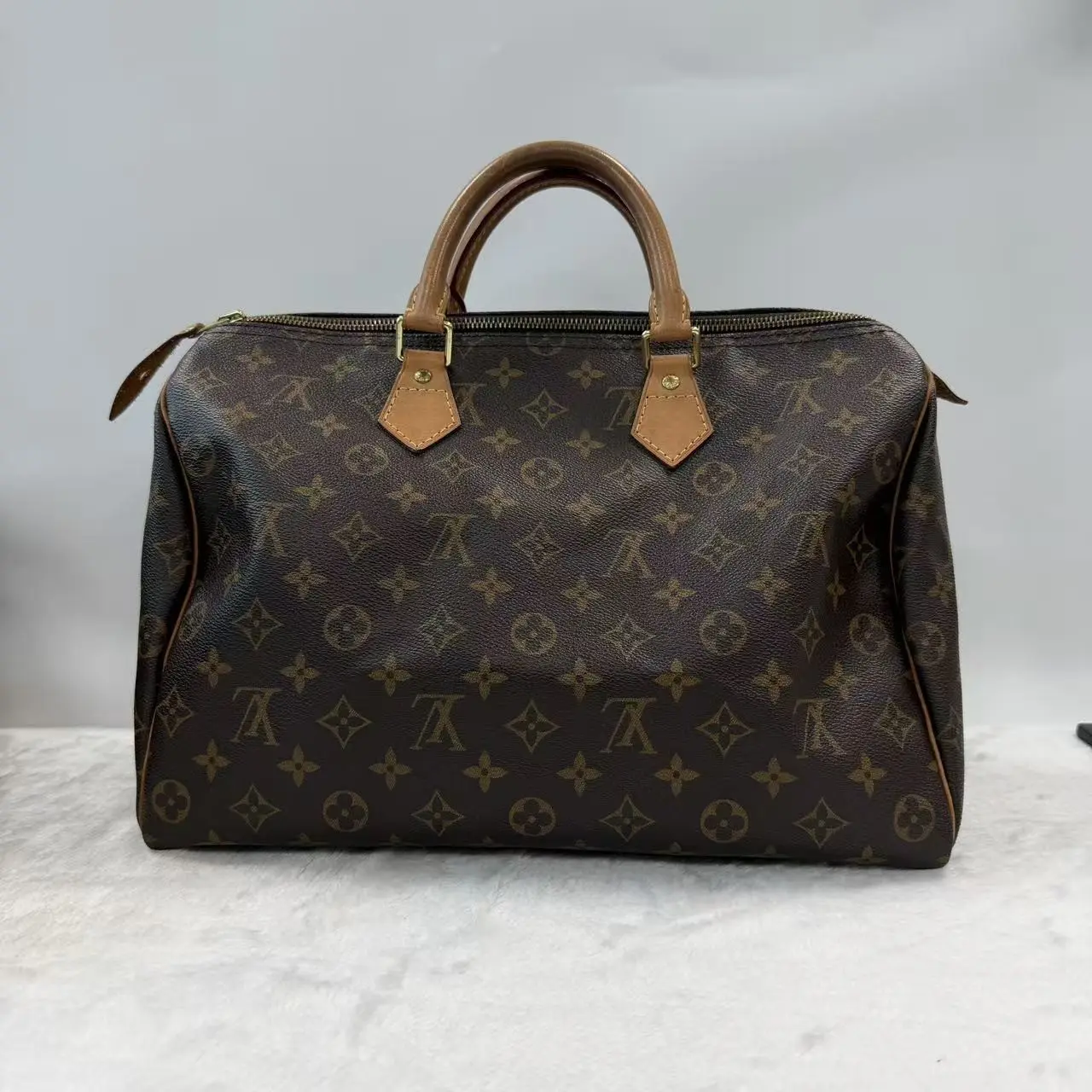 Pre-owned Louis Vuitton LV Speedy 35 Monogram Bag X590 26.07.24