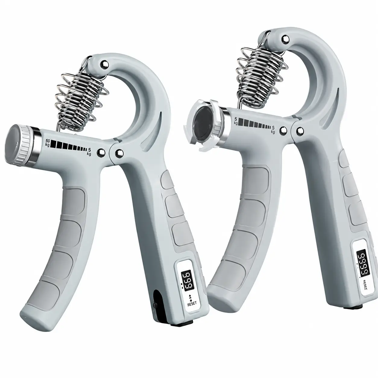 Electronic Grip Strength Trainer with Digital Counter for Hand and Forearm Exercise, Adjustable Resistance from 5 to 100 kg, Ergonomic Design for Men and Women, Ideal for Rehabilitation, Fitness Training, and Daily Strength Building