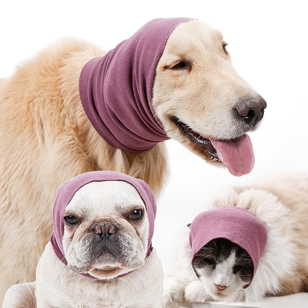 Noise Reduction Pet Ear Cover, 1 Count Soft & Comfortable Pet Ear Protector, Multi-use Pet Ear Cover for Grooming Bathing, Protective Gear, Valentine's Day Gift
