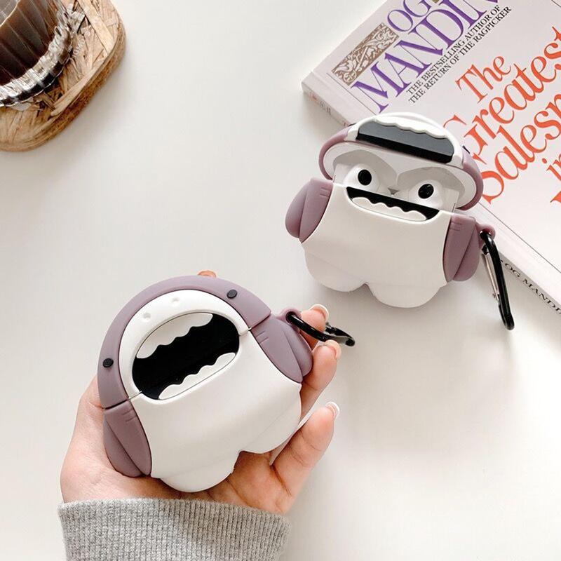 Cute Shark Case for Airpod Pro 2/1 Gen Cases 2022/2023, Funny 3D Cartoon Kawaii Cool Air pods Pro 2nd/1st Generation Cases for iPod Pro with for Boys Girls Teen, Shark Cute Shark Case for Airpod Pro 2/1 Gen Cases 2022/2023, Funny 3D Cartoon Kawaii Cool Air pods Pro 2nd/1st Generation Cases for iPod Pro with for Boys Girls Teen, Shark