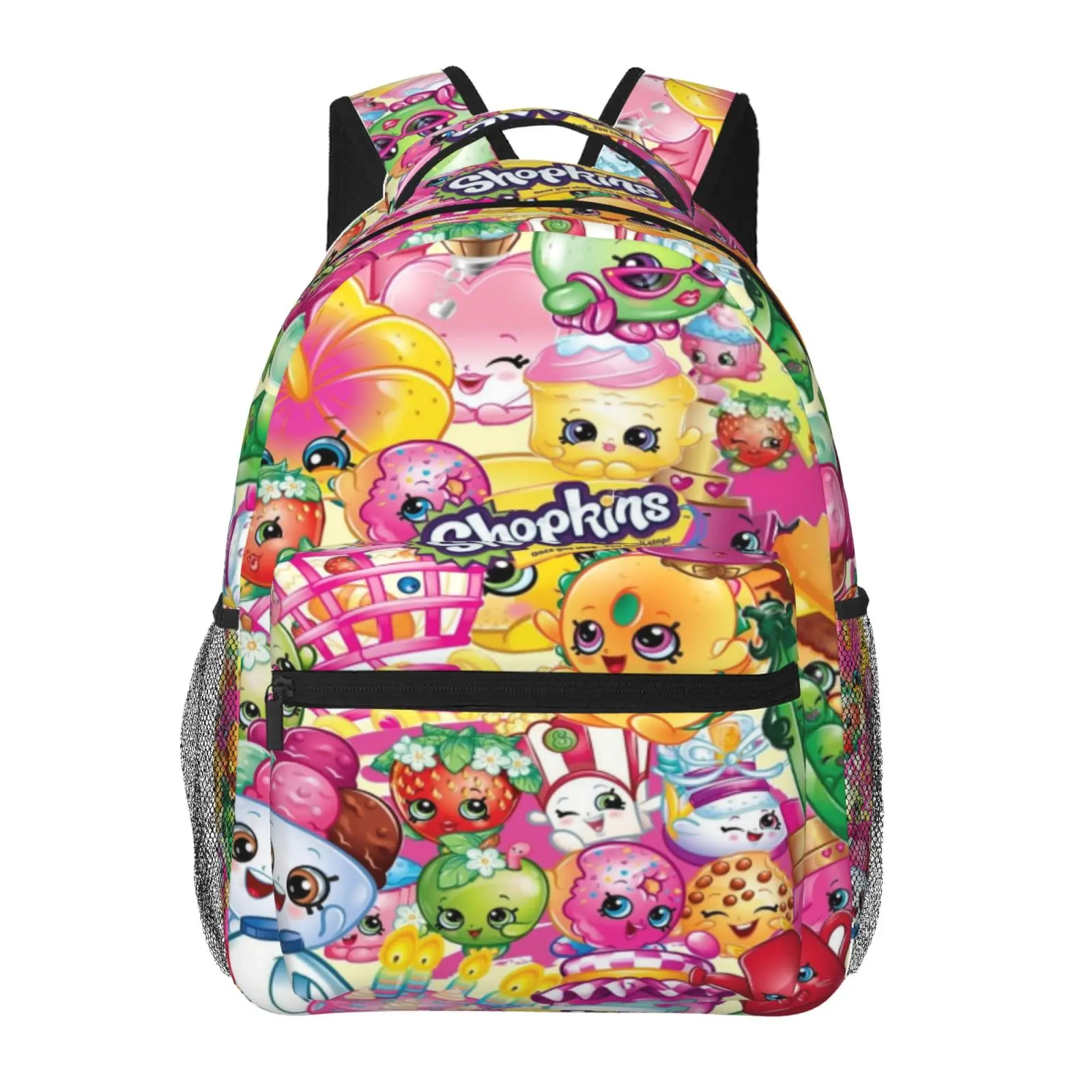 Cute Cartoon Anime Shopkins8 Printed Kids backpack, Comfort Adjustable Straps Daypack Lightweight Book Backpack for Boys Girls School & Outdoor Travel