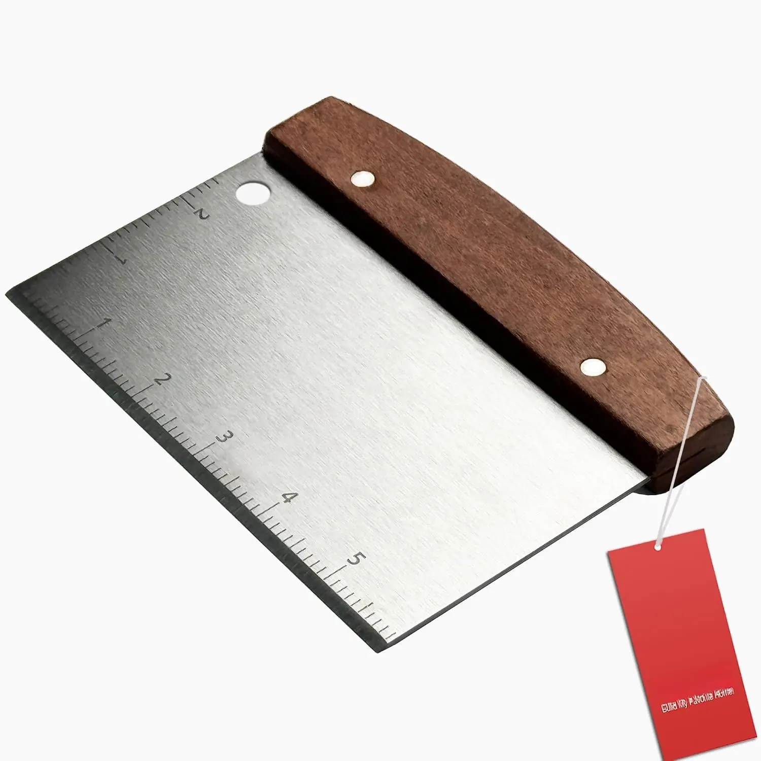 Multipurpose Bench Scraper Kitchen Utensil for Flat Top Griddle, Dough Scraper  for Bread and Pizza  - Stainless Steel Metal Griddle Scraper